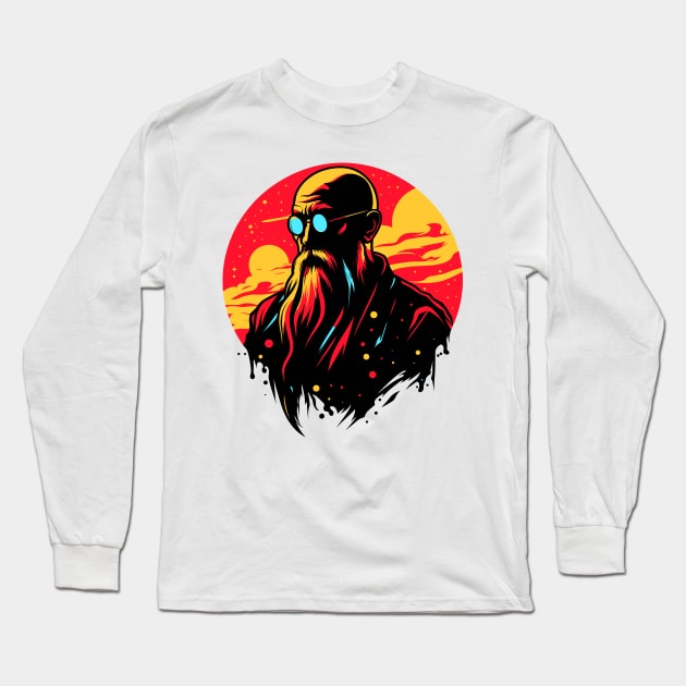 Silhoutte of Dragon Ball #001 Long Sleeve T-Shirt by kreasioncom